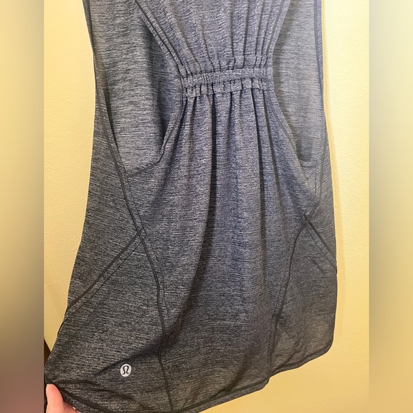 NWOT Lululemon Grey In a Cinch Gathered Back Tank Top, Size Small - Picture 3 of 4